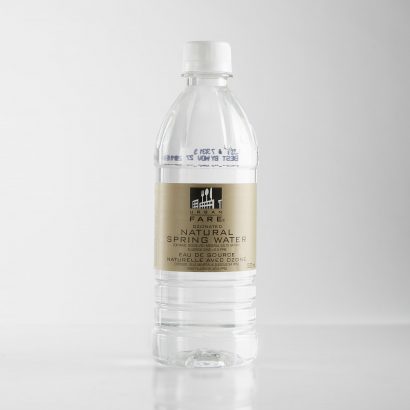 500ml PET Ribbed Clear Bottle White Cap Urban Fare