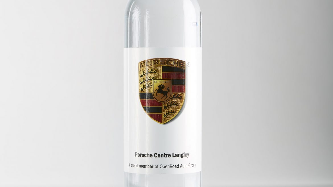 RPET 500ml Clear Cap Porsche