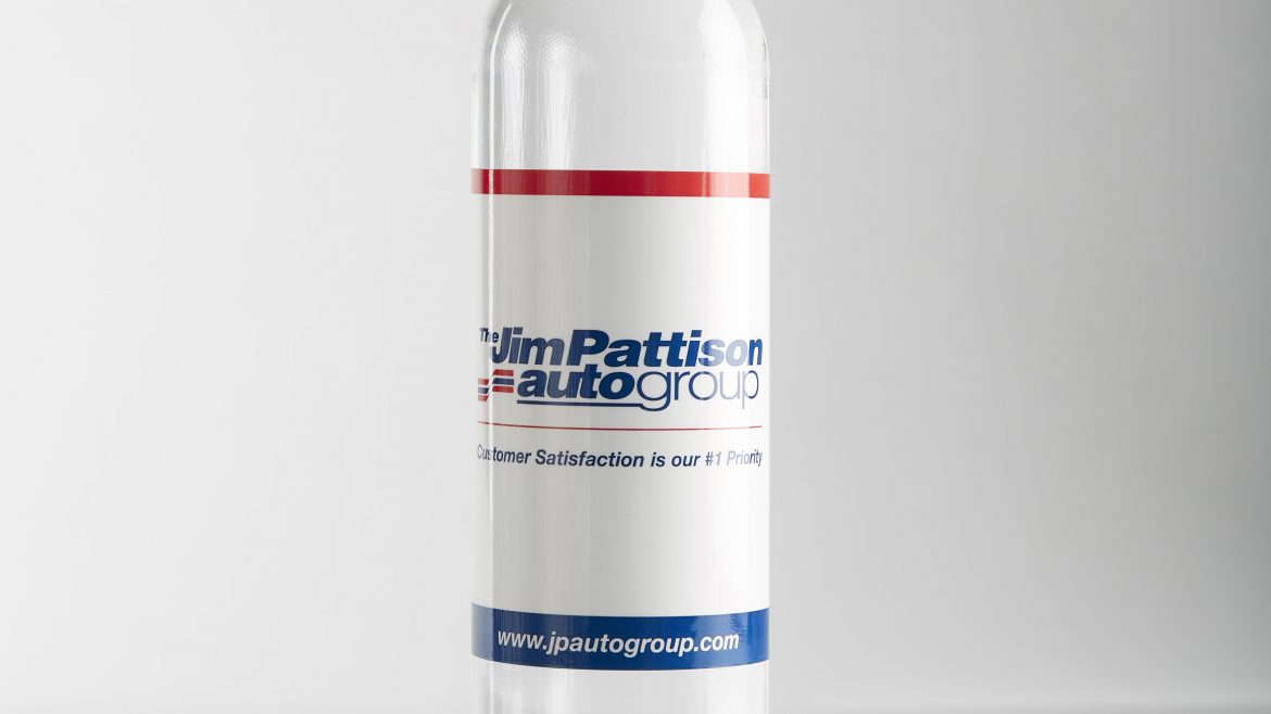 Smooth Shape Clear Bottle with White Cap