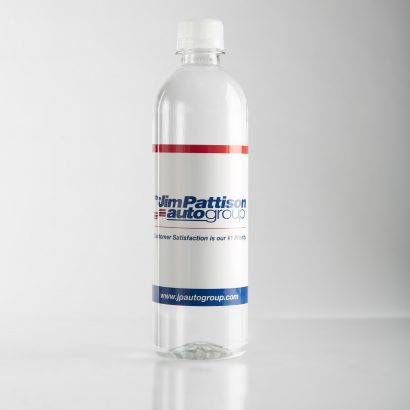 Smooth Shape Clear Bottle with White Cap