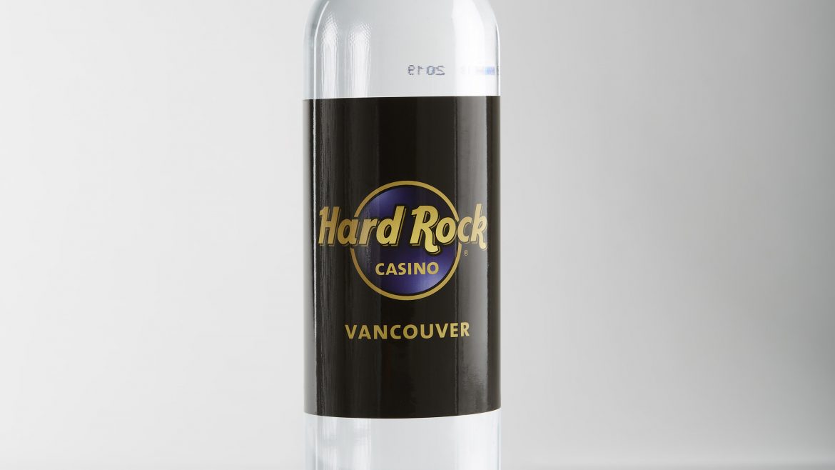 Smooth Shape RPET Bottle with Black Cap Hard Rock Casino