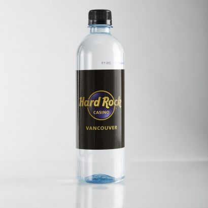 Smooth Shape RPET Bottle with Black Cap Hard Rock Casino