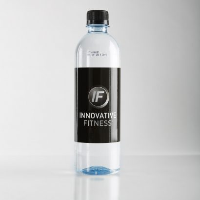 Smooth Shape RPET Bottle with Black Cap Innovative Fitness