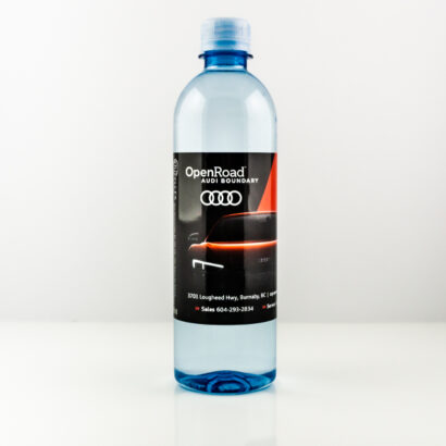 RPET 500ml Smooth Shape Bottle with Clear Cap