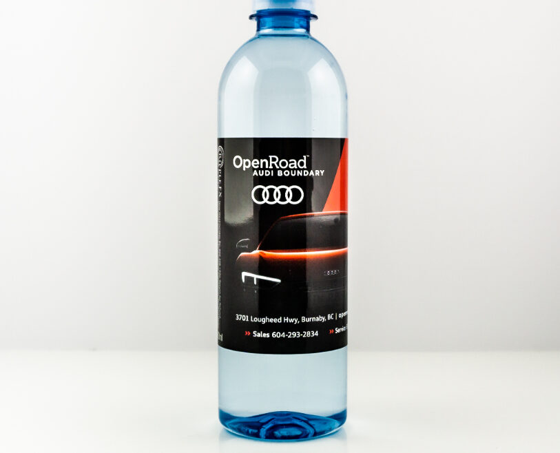 RPET 500ml Smooth Shape Bottle with Clear Cap