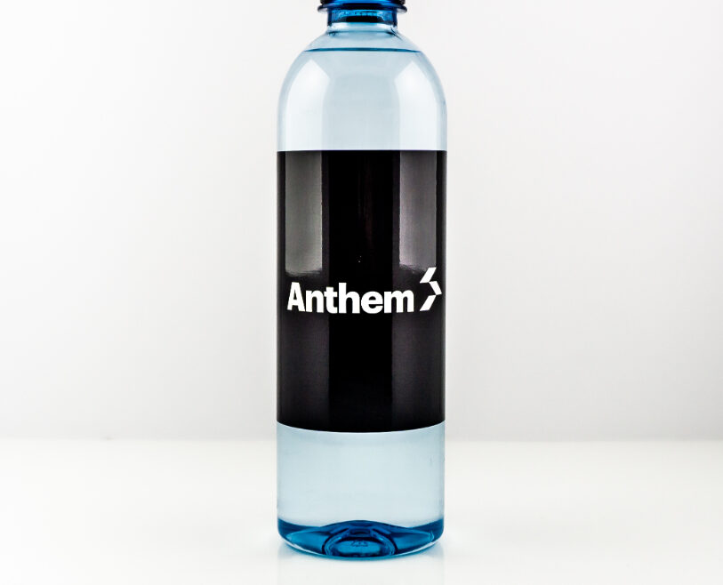 RPET 500ml Smooth Shape Bottle with Black Cap