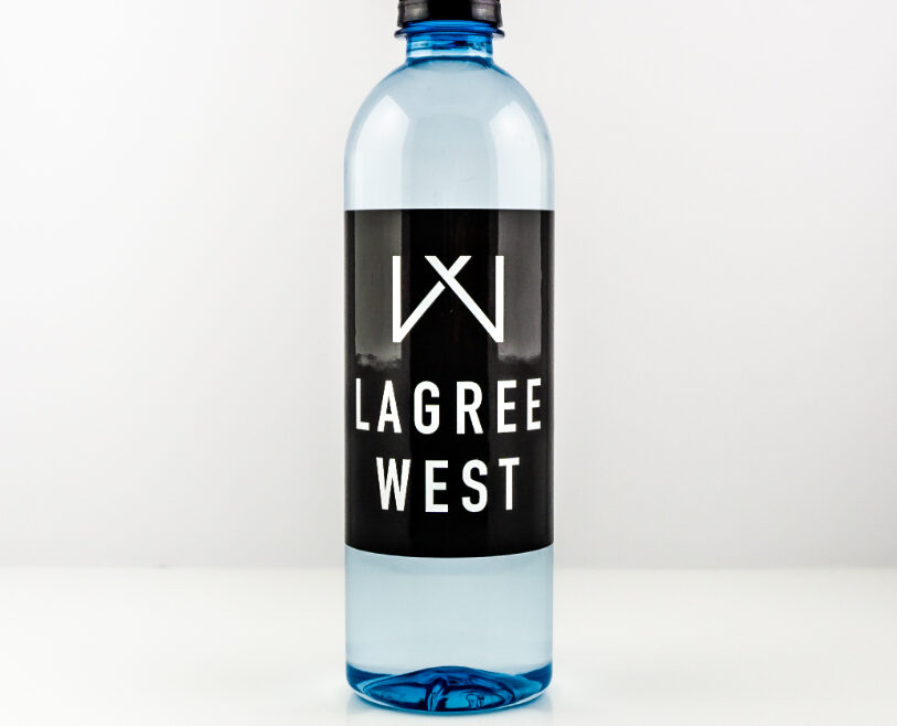 RPET 500ml Smooth Shape Bottle with Black Cap