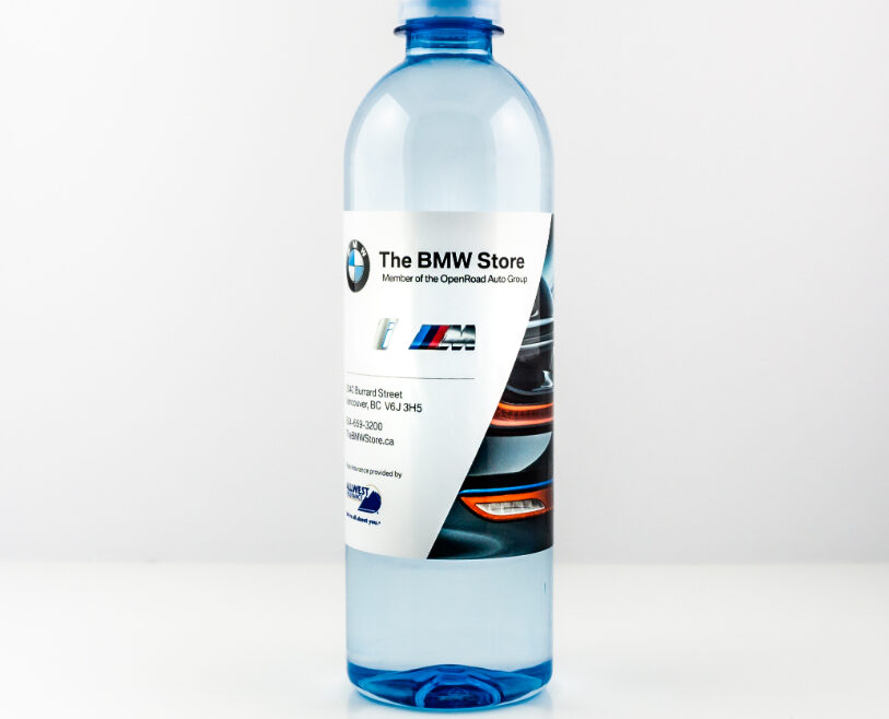 RPET 500ml Smooth Shape Bottle with Clear Cap