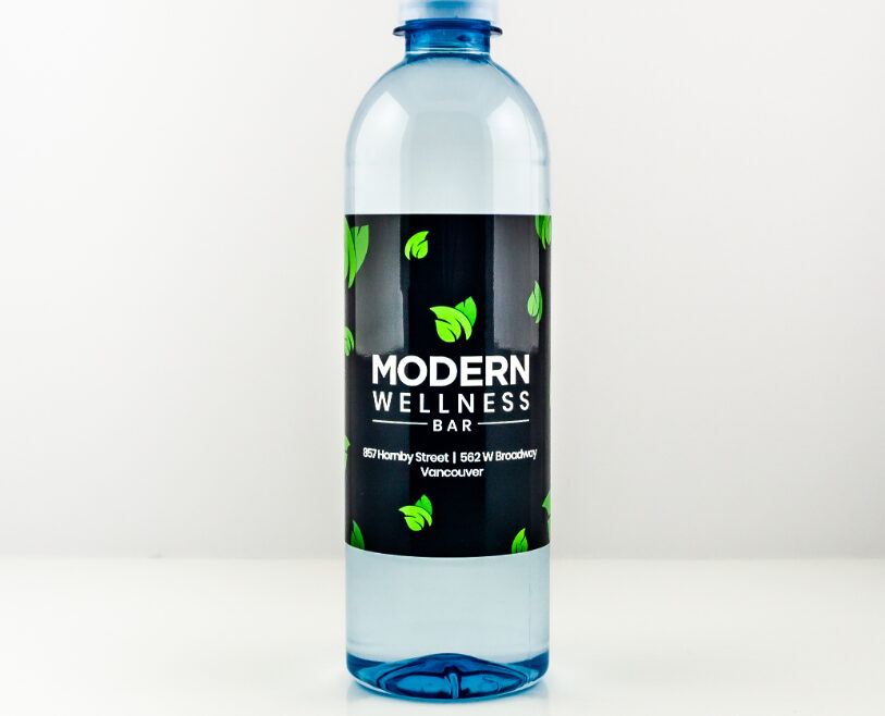 RPET 500ml Smooth Shape Bottle with Clear Cap