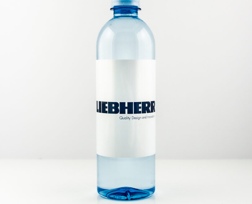 RPET 500ml Smooth Shape Bottle with Clear Cap