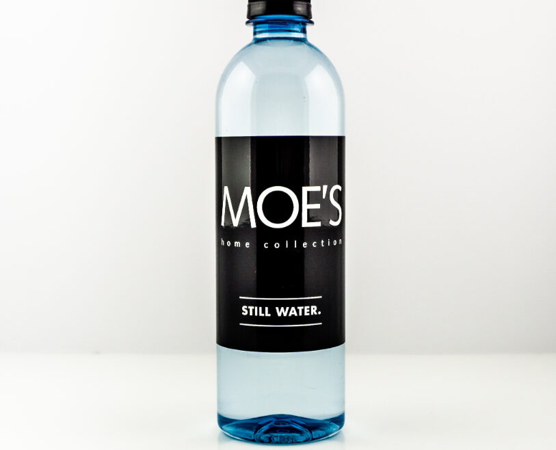 RPET 500ml Smooth Shape Bottle with Black Cap