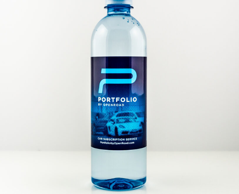 RPET 500ml Smooth Shape Bottle with Clear Cap