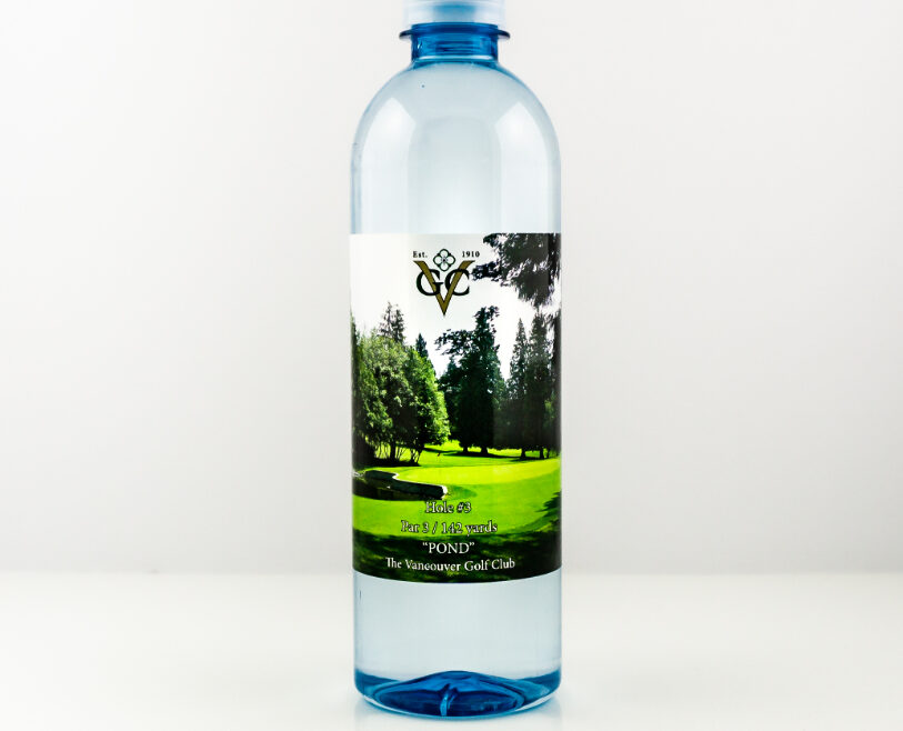 RPET 500ml Smooth Shape Bottle with Clear Cap set1 a