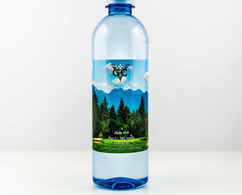 RPET 500ml Smooth Shape Bottle with Clear Cap set1 b