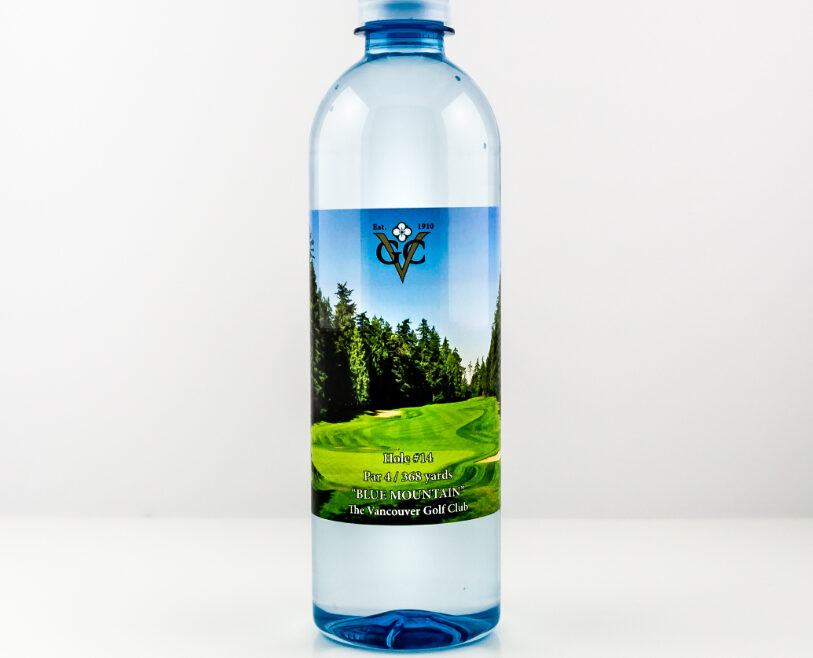 RPET 500ml Smooth Shape Bottle with Clear Cap set1 d
