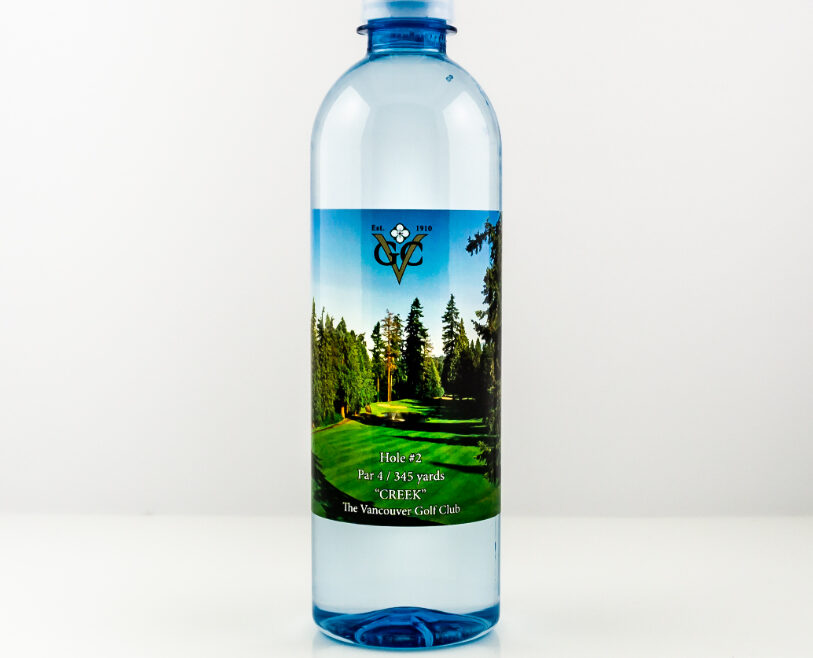 RPET 500ml Smooth Shape Bottle with Clear Cap set1 e