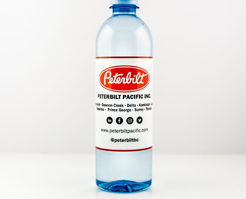 RPET 500ml Smooth Shape Bottle with Clear Cap