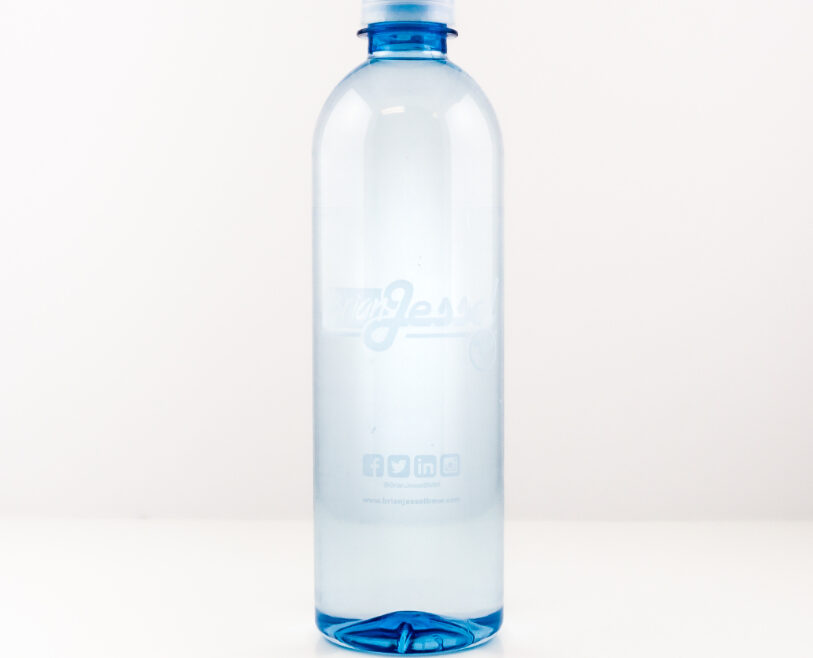 RPET 500ml Smooth Shape Bottle with Clear Cap