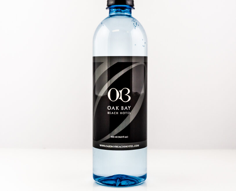 RPET 500ml Smooth Shape Bottle with Black Cap