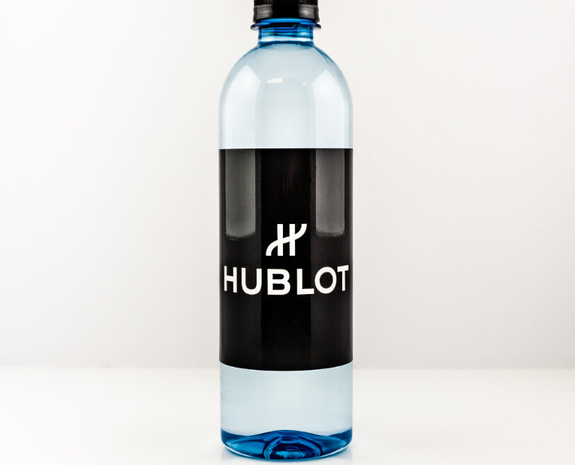 RPET 500ml Smooth Shape Bottle with Black Cap