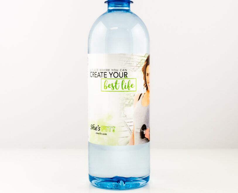 RPET 700ml Smooth Shape Bottle with Clear Cap set4 a