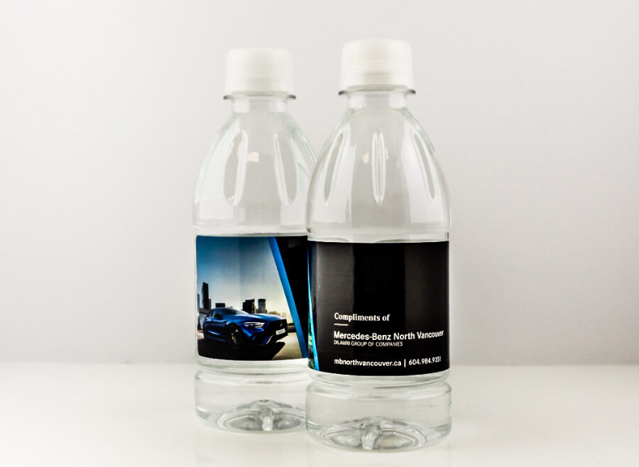 PET 355ml Ribbed Bottle with Clear Cap