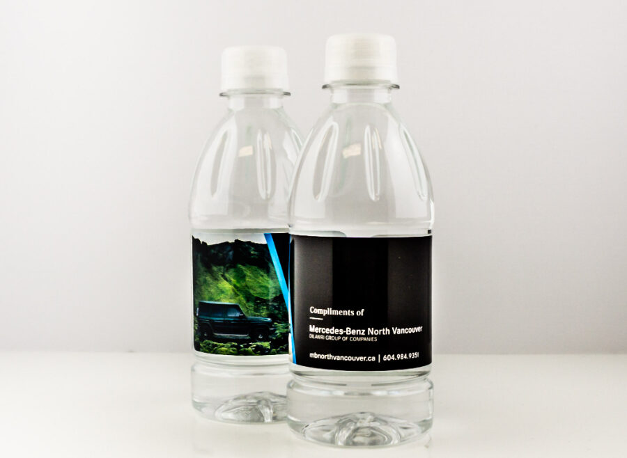 PET 355ml Ribbed Bottle with Clear Cap