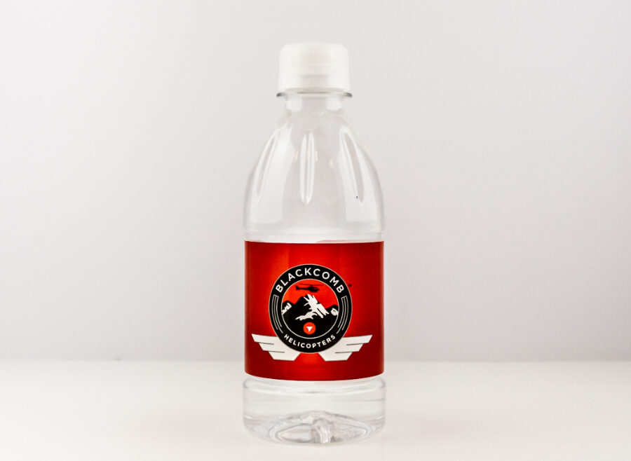 PET 355ml Ribbed Bottle with Clear Cap