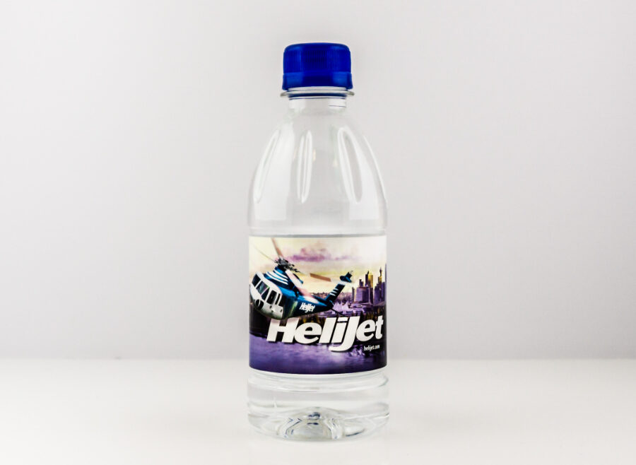 PET 355ml Ribbed Bottle with Clear Cap