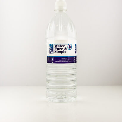 Ribbed 1L Sport Bottle, Water Pure & Simple