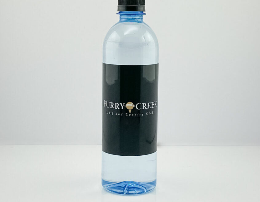 RPET 500ml Smooth Surface Black Cap